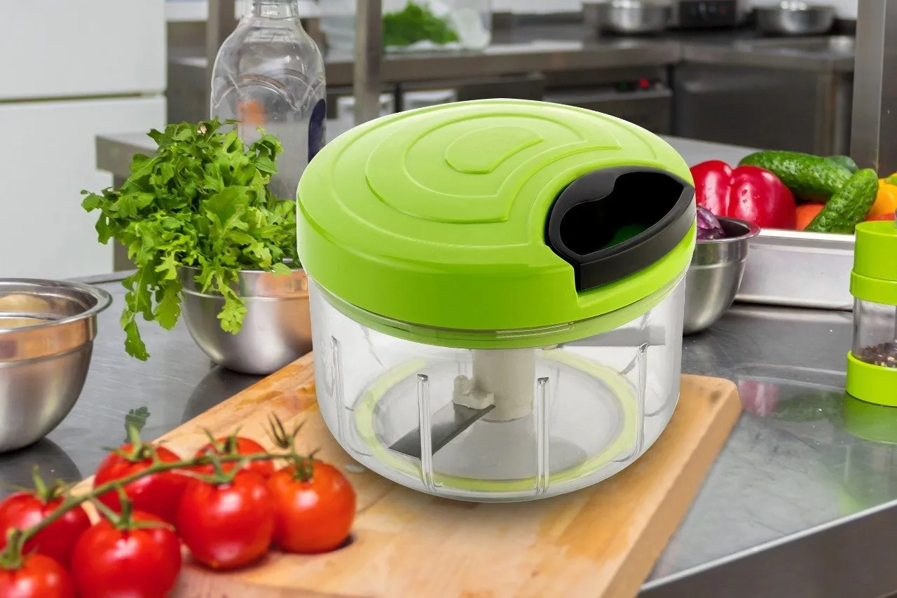 753_Manual Food Chopper, Compact & Powerful Hand Held Vegetable Chopper / Blender