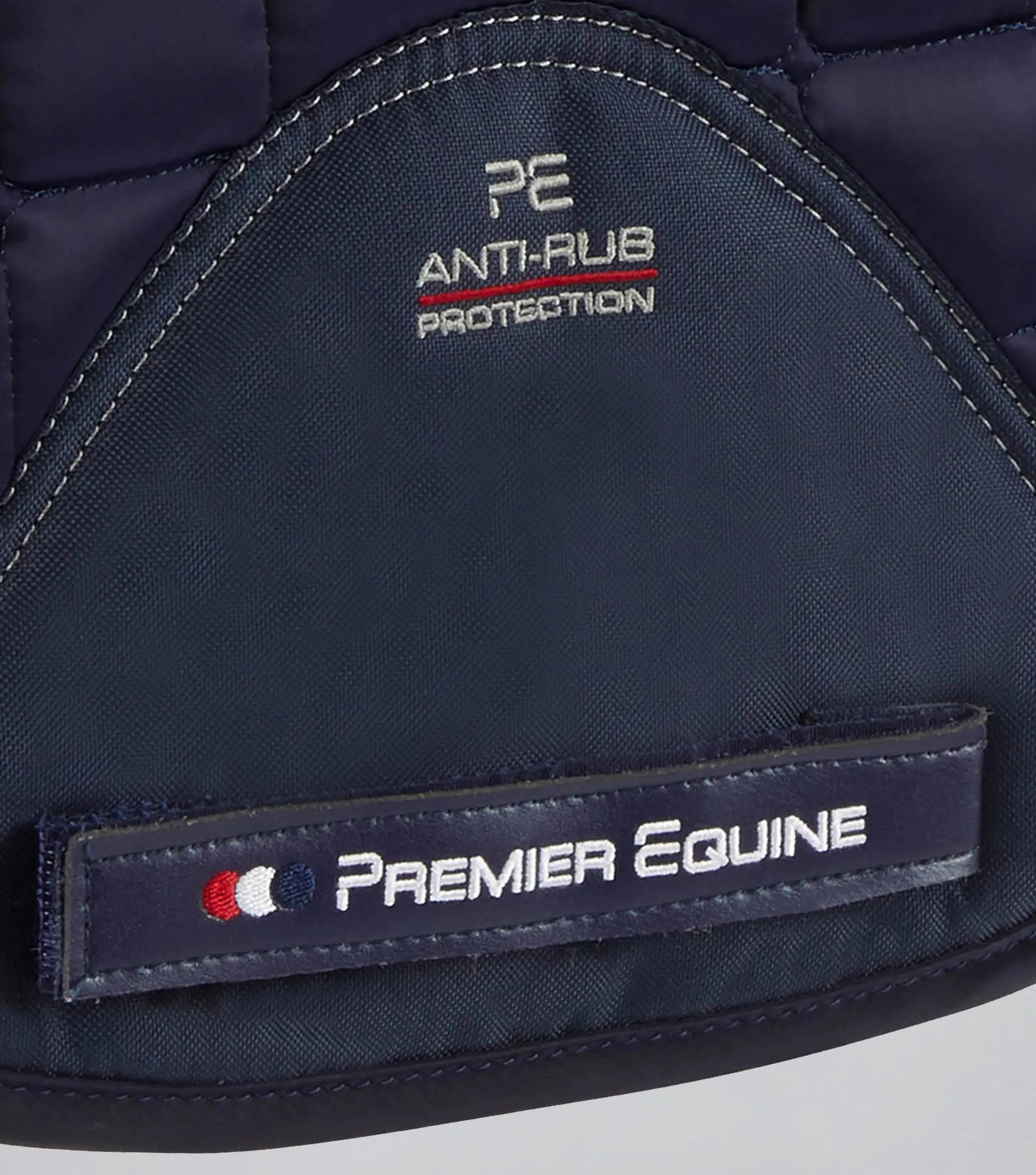 Atlantis CC Satin Wool Dressage Square Navy/Natural Wool