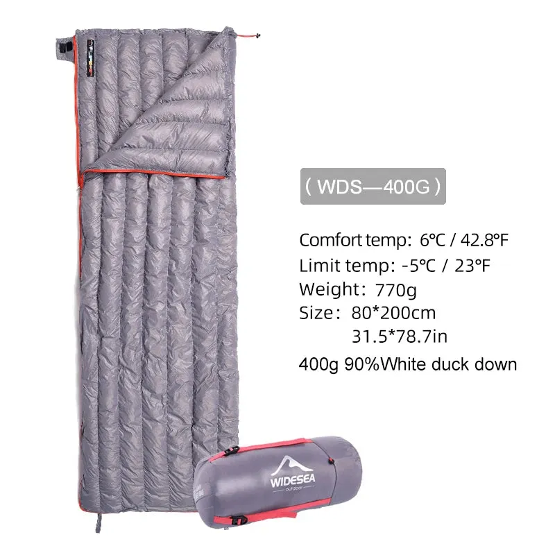 Best Ultralight Sleeping Bag (-5°C): Warm 800-FP Down HyperDRY by Widesea