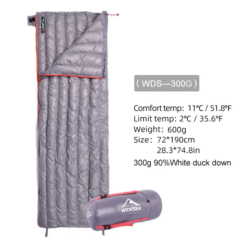 Best Ultralight Sleeping Bag (-5°C): Warm 800-FP Down HyperDRY by Widesea