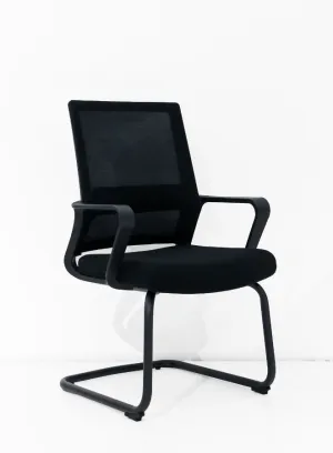 Black Frame Office Mesh Cantilever Chair, Comfortable and Stylish for Office, Home and Shops