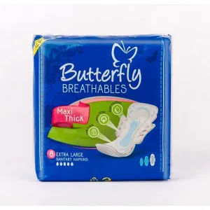 BUTTERFLY THICK WINGS LARGE 10 PADS