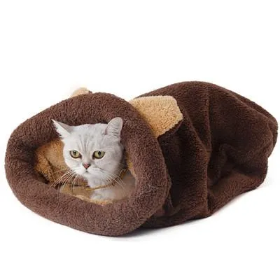 Cozy Sleeping Bag For Cats