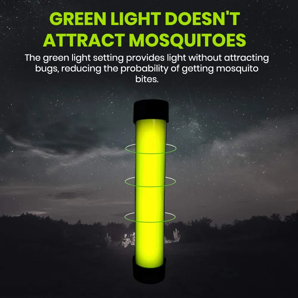 CrossPeak Magnetic LED Work Light Rechargeable Flashlight Portable 5 Adjustable Modes with Green Mosquito Bug Camp Lantern for Outdoor Camping Walking Emergency Automotive & Indoor Reading Activity