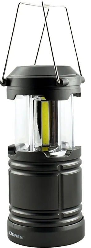 Dorcy 41-6527 Pop-Up COB Lantern, AA Battery, LED Lamp, 500 Lumens Lumens, Black/Gray :EA: QUANTITY: 1