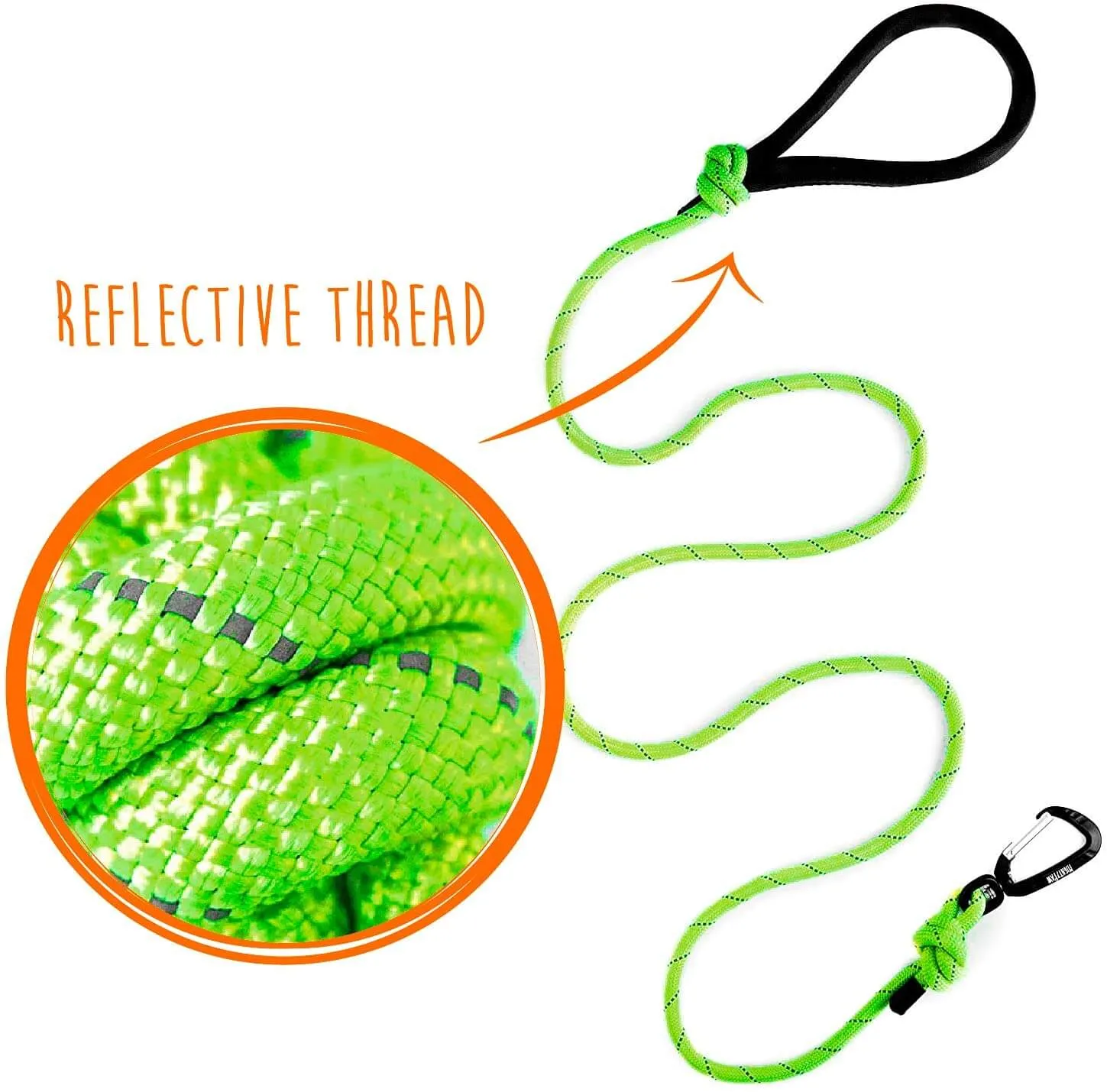 Durable Climber’s Rope Dog Leash by Mighty Paw