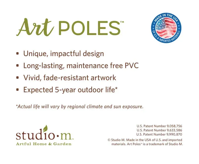 Find Peace 20" Art Pole