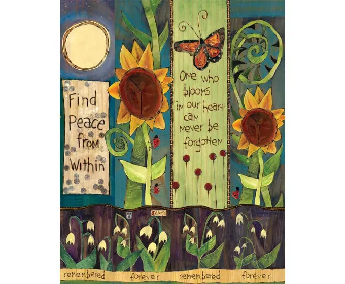 Find Peace 20" Art Pole