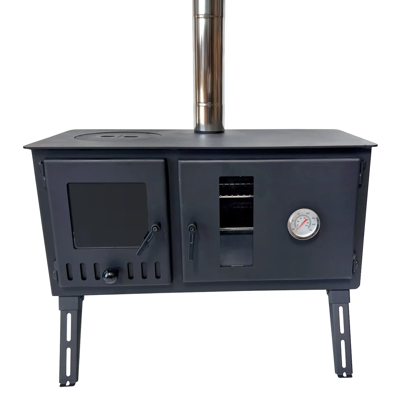 Firebox Eco Burn Range Oven Portable Wood Stove | 3.5kw 20.5kg