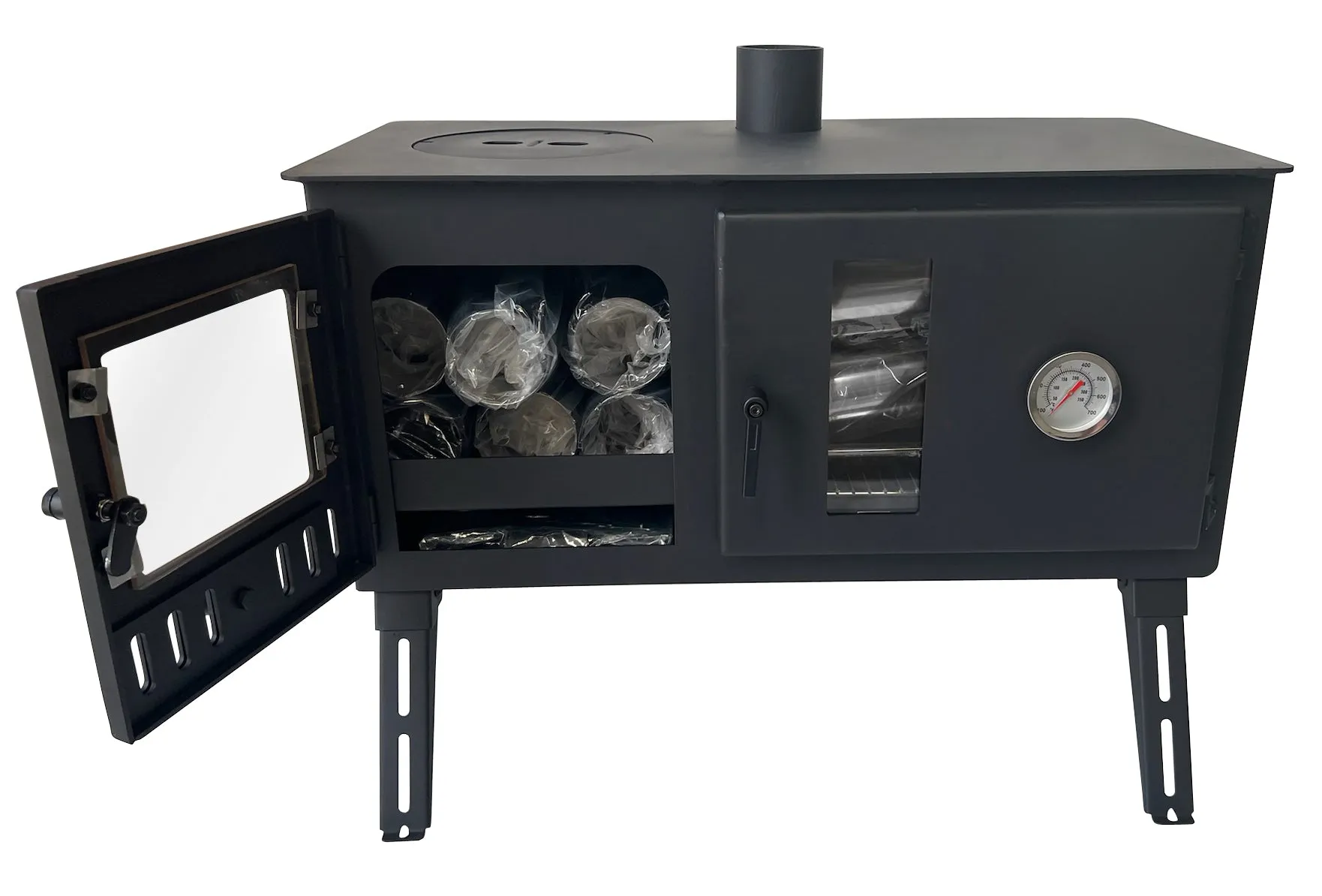 Firebox Eco Burn Range Oven Portable Wood Stove | 3.5kw 20.5kg