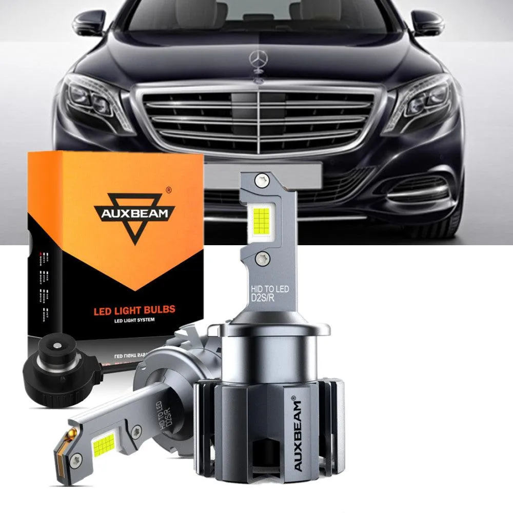 For 2001-2006 Mercedes-Benz S600 with HID headlamps LED Light Bulbs High Low Beam Bundle