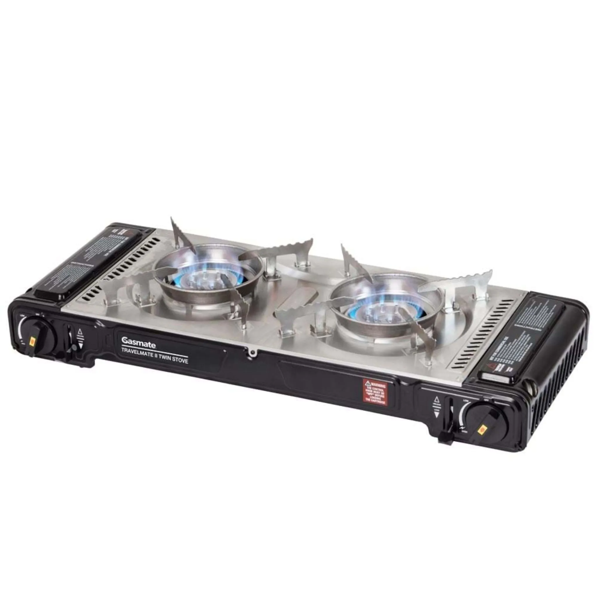 Gasmate Travel mate ll Deluxe Twin Stove W Hotplate