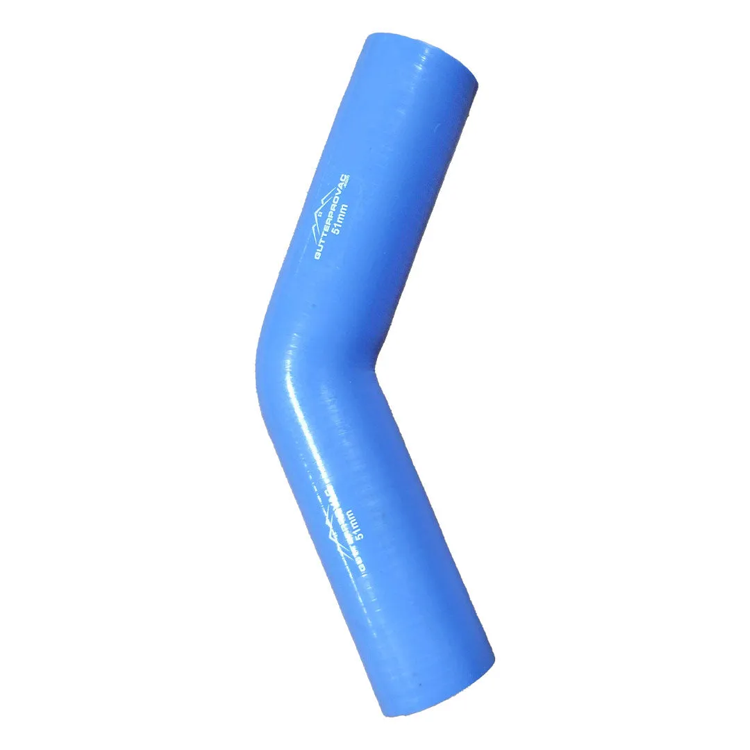 Gutter Vacuum Pole 45 Degree Angled Silicone Coupling (Blue)