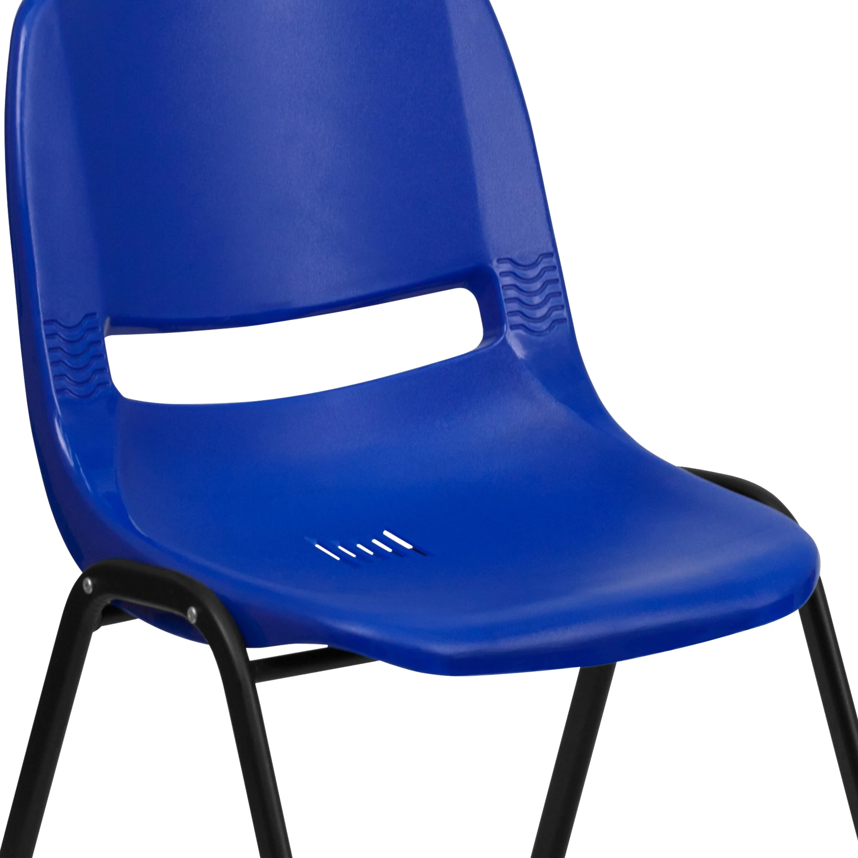 HERCULES Series 661 lb. Capacity Ergonomic Shell Stack Chair with 16'' Seat Height