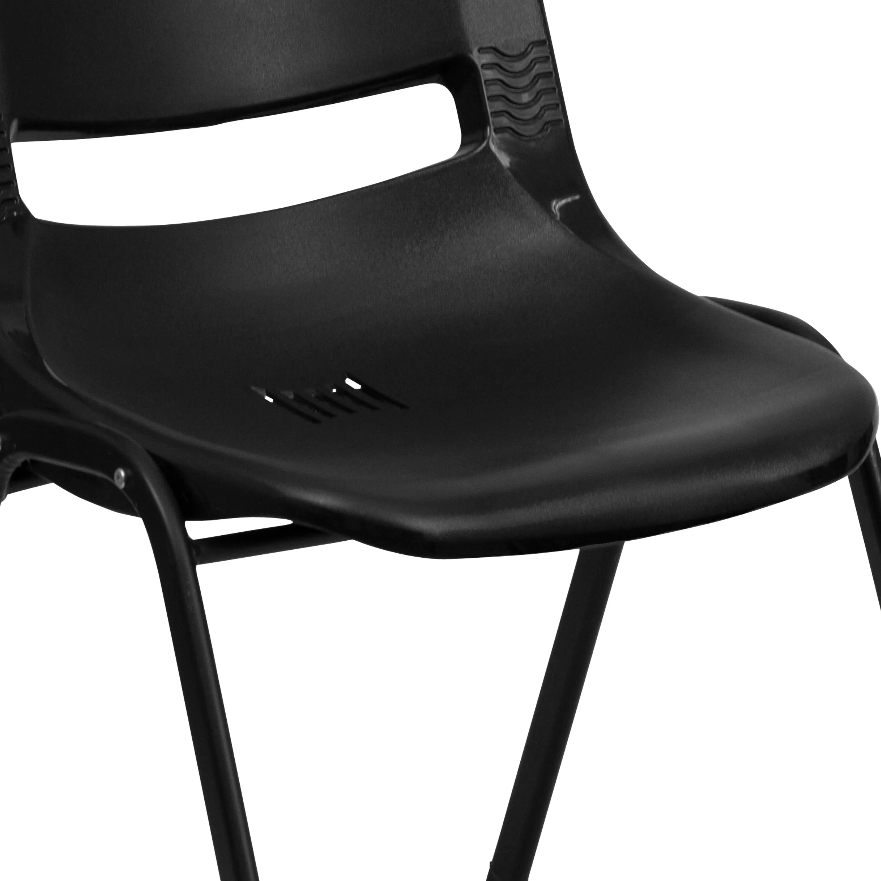 HERCULES Series 661 lb. Capacity Ergonomic Shell Stack Chair with 16'' Seat Height