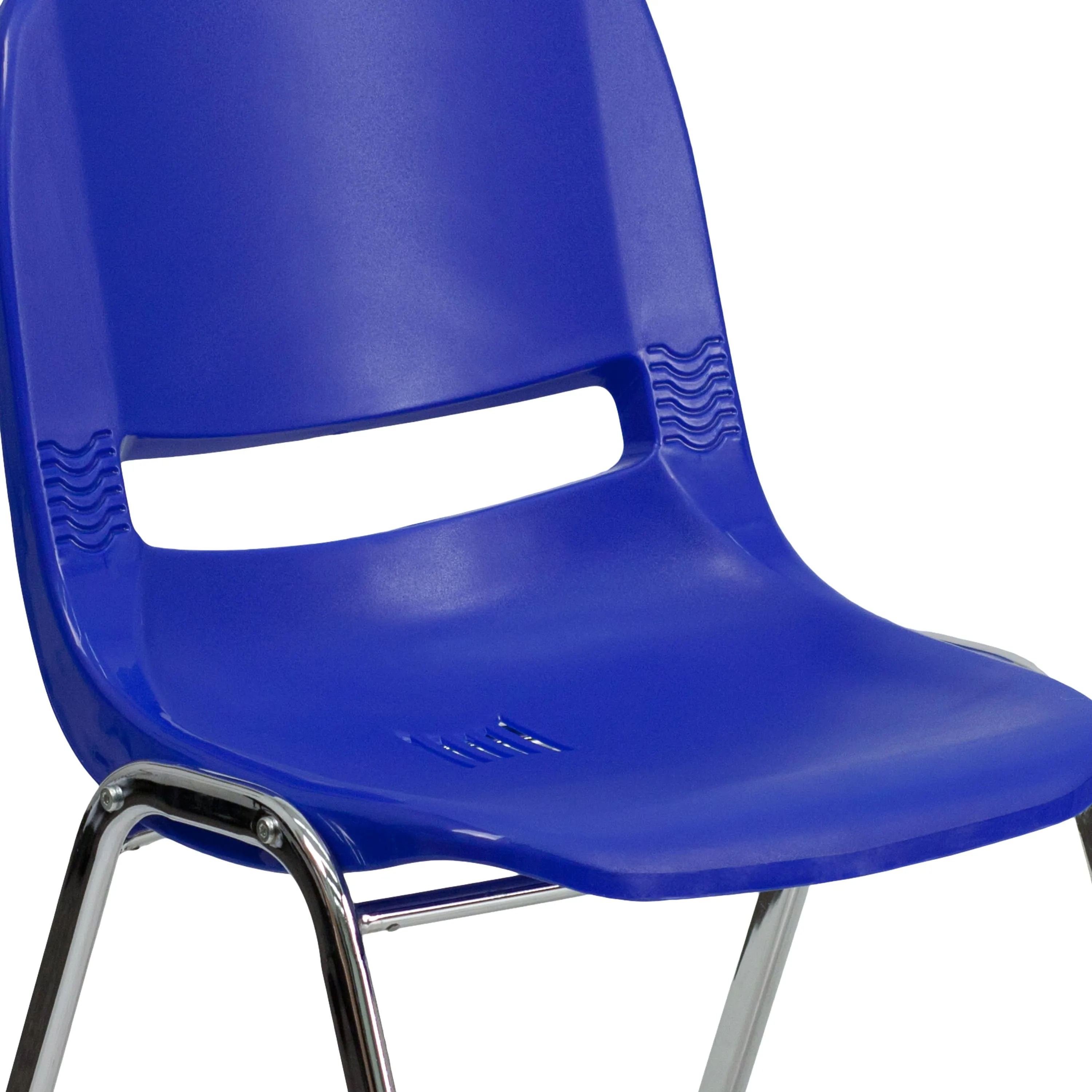 HERCULES Series 661 lb. Capacity Ergonomic Shell Stack Chair with 16'' Seat Height