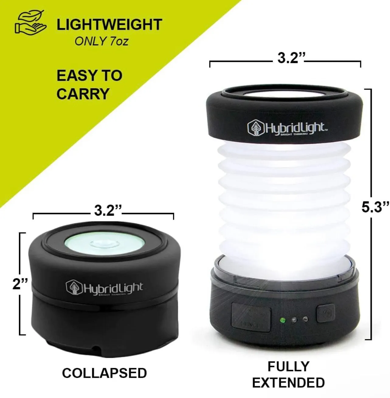 Hybrid Light™ PUC 150 Lumen Expandable Lantern & Charger