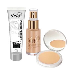 Iba Perfect Base Primer   Foundation   Compact Combo (Golden Beige)