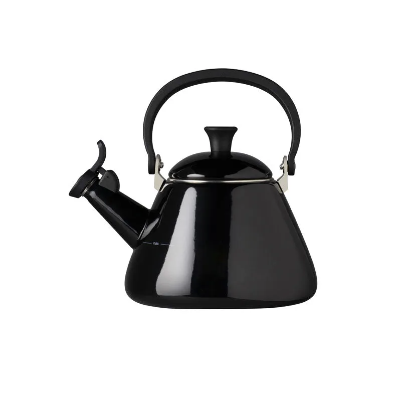 Le Creuset Kone Kettle with Fixed Whistle 1.6 litre Black