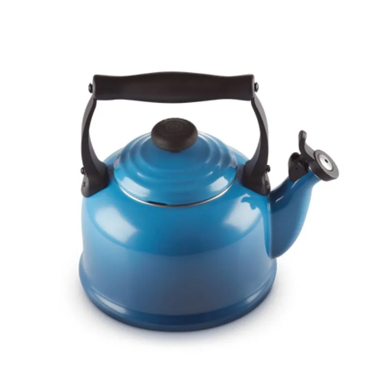 Le Creuset Traditional Kettle with Fixed Whistle 2.1L Marseille Blue