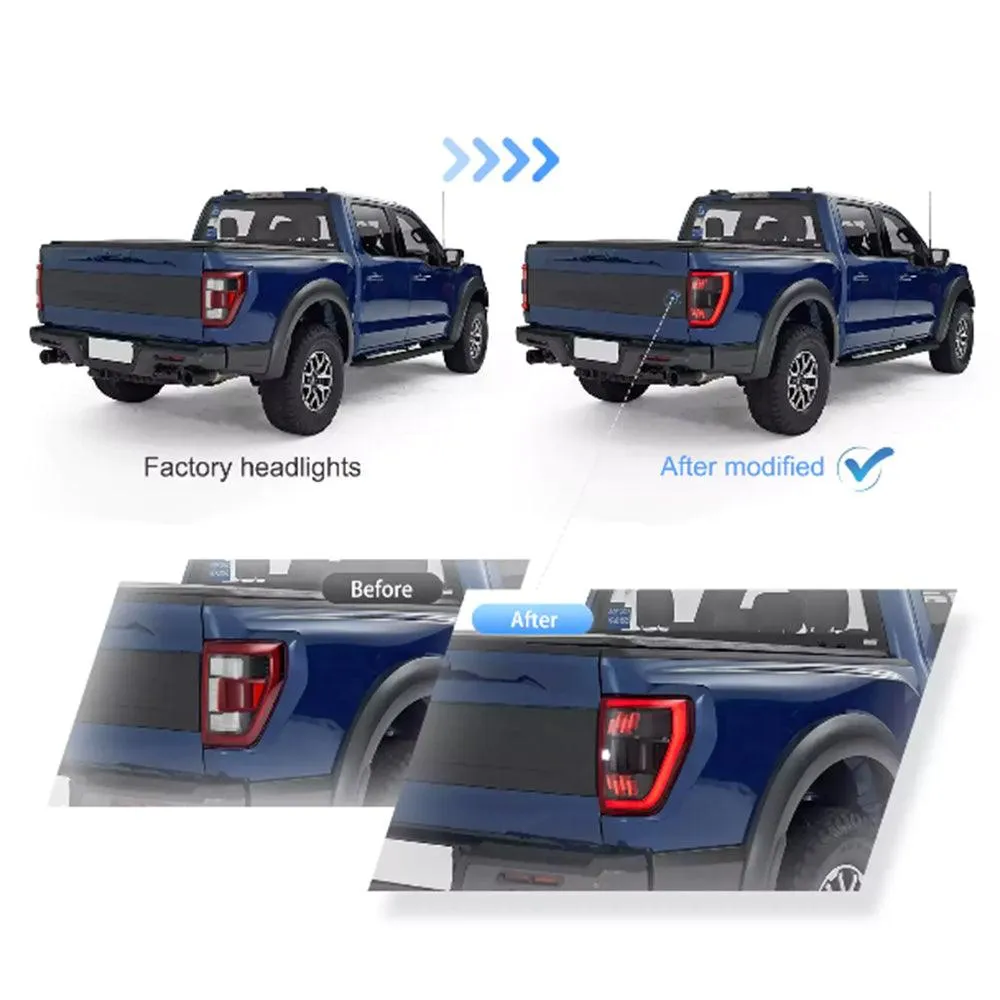 LED Tail Light Assemly with Full LED For 2021-2023 Ford F150