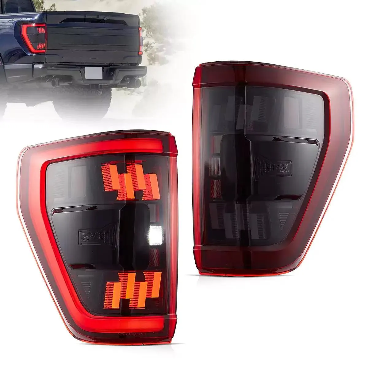 LED Tail Light Assemly with Full LED For 2021-2023 Ford F150