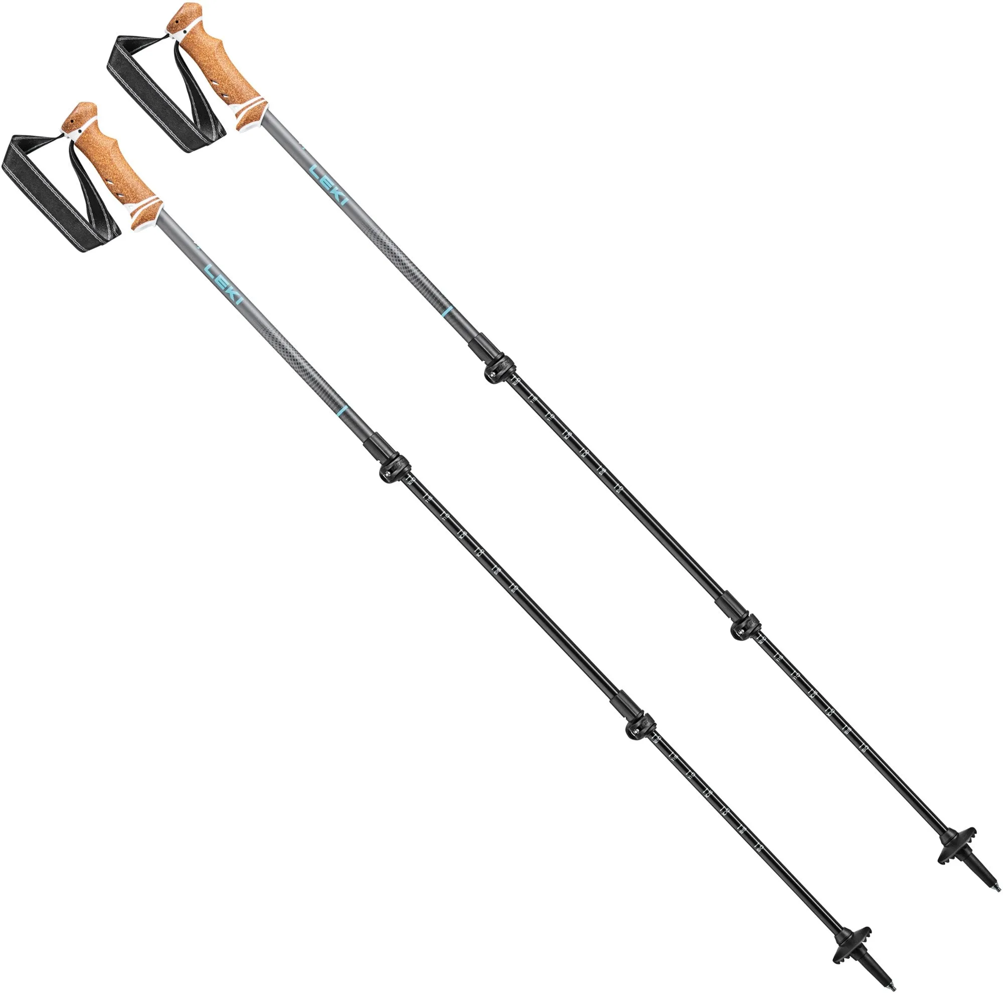 Lhasa trekking poles - pair - women's Leki, gray