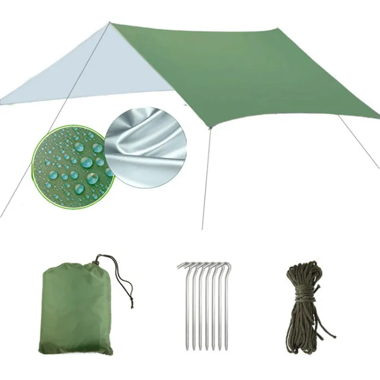 Multi-function Outdoor Waterproof Sunscreen Beach Awning Tent Sun Shelter Pergola (Army Green)