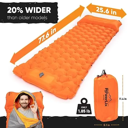 (NEW) Sleeping Pad w/ Built-in Foot Pump