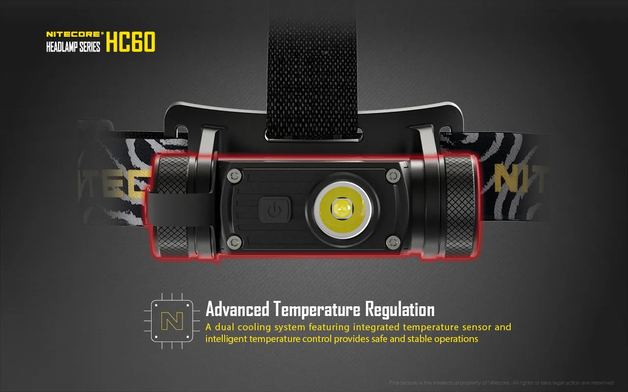 NITECORE 1000 LUMENS LED HEADLAMP (HC60)