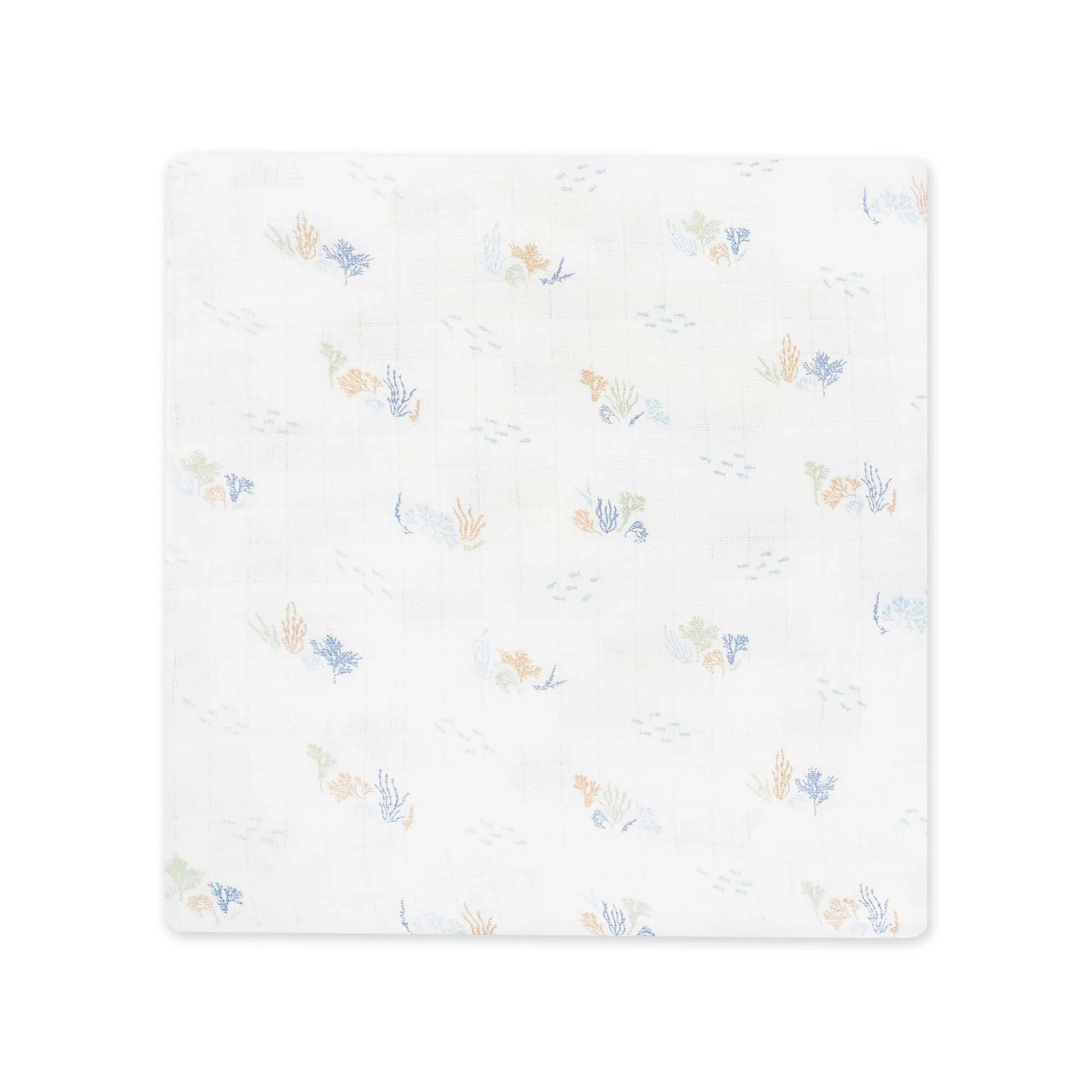 Organic Baby Muslin Swaddle 'Coastline'