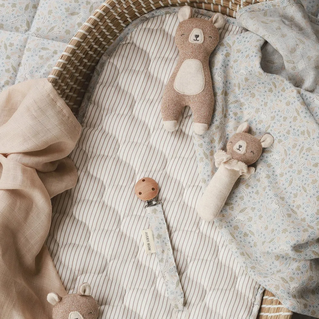 Organic Baby Muslin Swaddle 'Nature Trail'