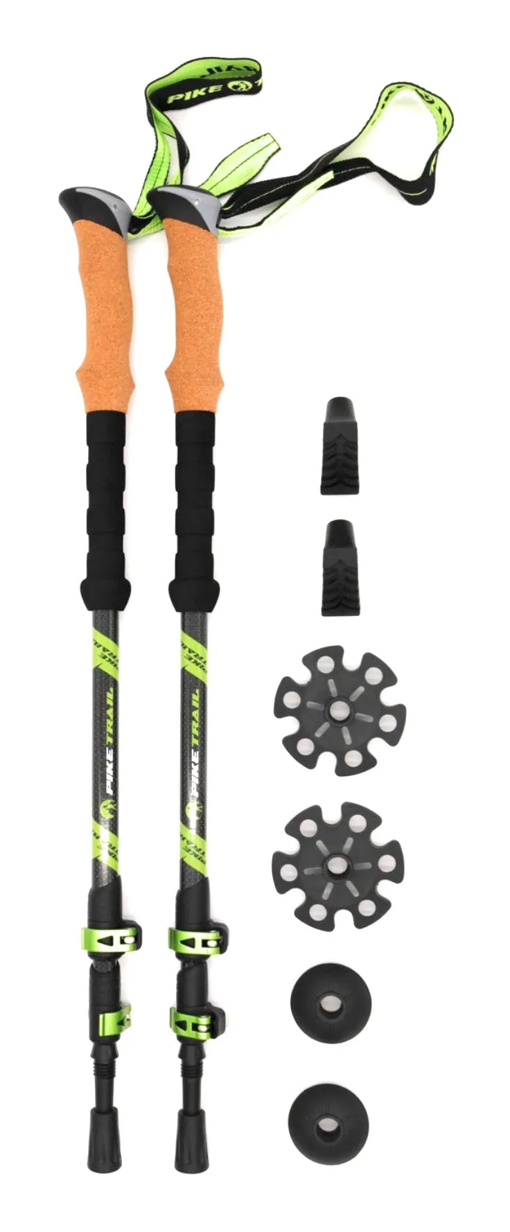 Pike Trail Carbon Fiber Trekking Poles: High Performance Hiking Sticks  for Hiking, Hunting, Trekking and Nordic Walking