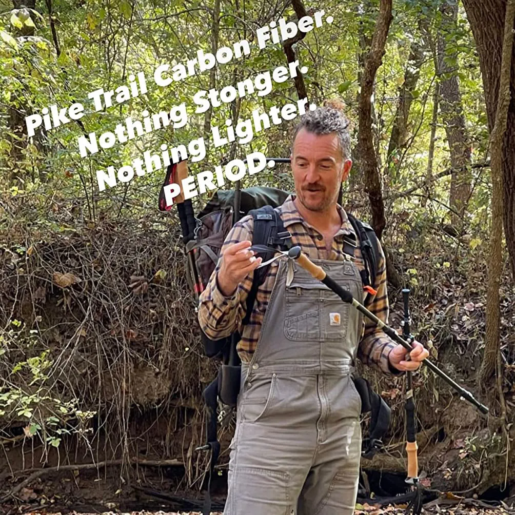 Pike Trail Carbon Fiber Trekking Poles: High Performance Hiking Sticks  for Hiking, Hunting, Trekking and Nordic Walking