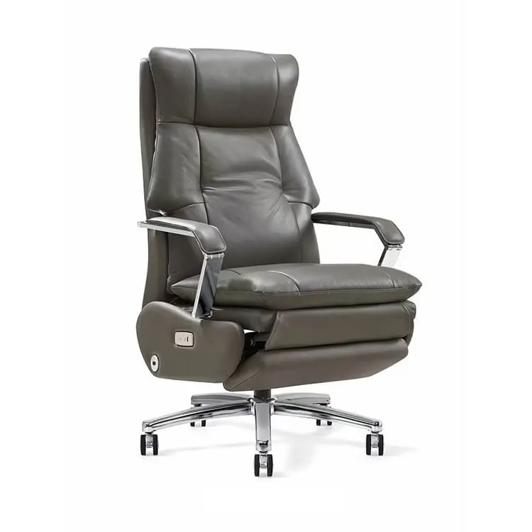 Reclining Rotatable Comfortable Leather Executive Chair