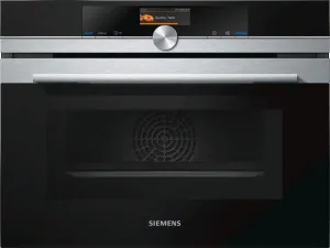 SIEMENS CM676GBS6B Built In Compact Electric Single Oven with Microwave Function - Stainless Steel