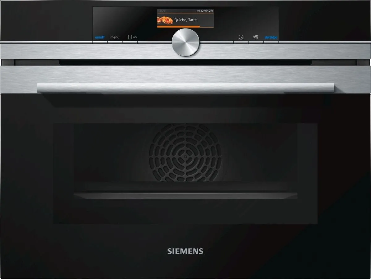 SIEMENS CM676GBS6B Built In Compact Electric Single Oven with Microwave Function - Stainless Steel