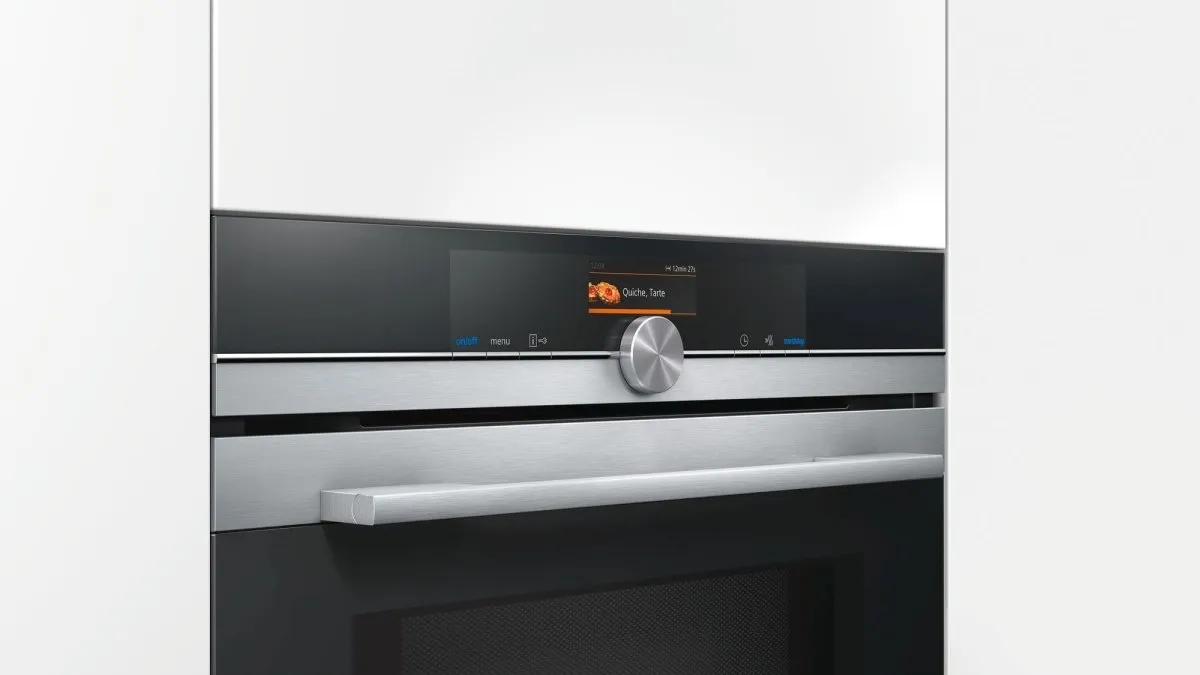 SIEMENS CM676GBS6B Built In Compact Electric Single Oven with Microwave Function - Stainless Steel