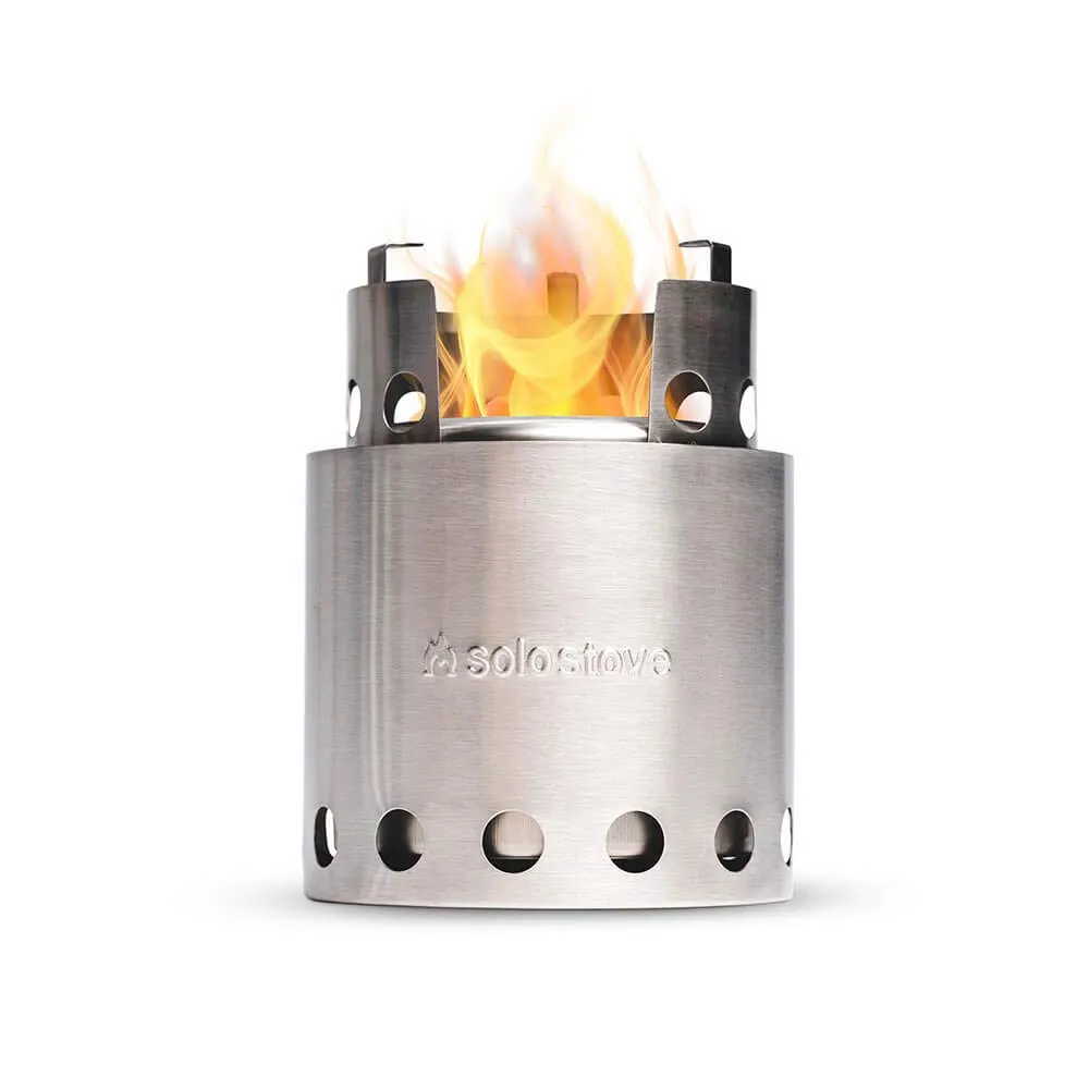 Solo Stove Lite - Portable Camping Hiking and Survival Stove | Powerful Efficient Wood Burning and Low Smoke | Gassification Rocket Stove for Quick Boil | Compact 4.2 Inches and Lightweight 9 Ounces