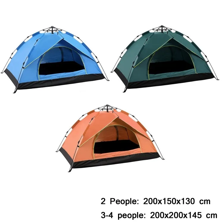 TC-014 Outdoor Beach Travel Camping Automatic Spring Multi-Person Tent For 3-4 People(Green Mat)