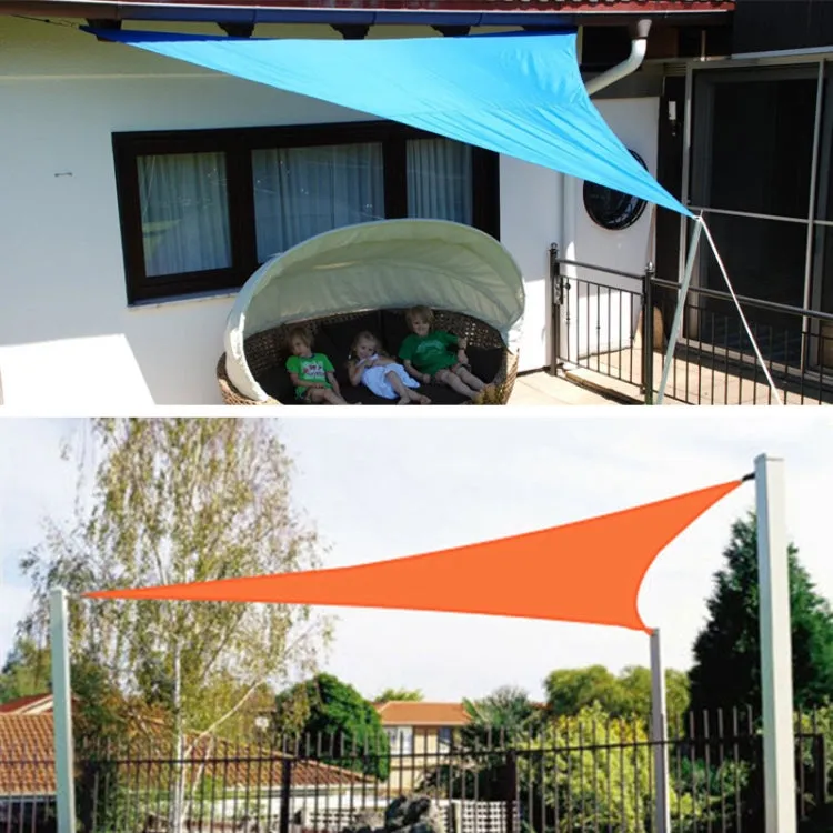 Triangle Outdoor Garden Sunshade Sail Waterproof Anti-UV Canopy, Size: 3m x 3m x 3m(White)