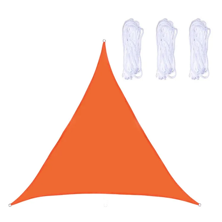 Triangle Outdoor Garden Sunshade Sail Waterproof Anti-UV Canopy, Size: 5m x 5m x 5m(Orange)