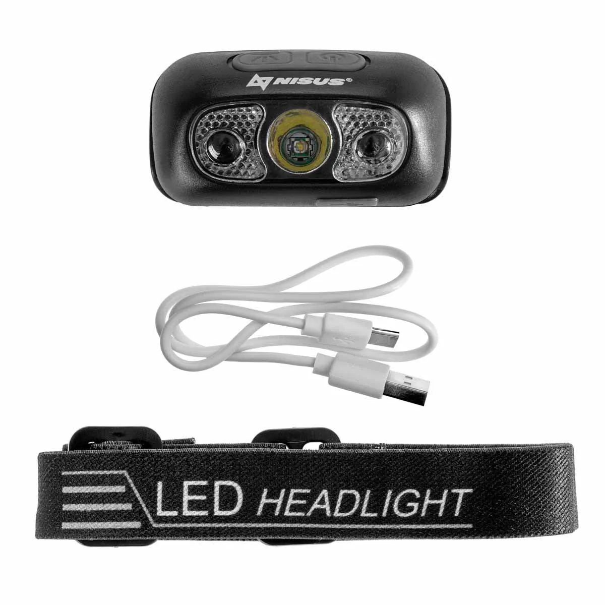 USB Rechargeable Smart Sensor Mode Water-Resistant Headlamp